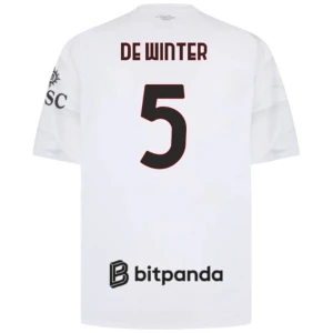 De Winter #5 Fotbalové Dresy AC Milan 2026-27 Venkovní Dres Mužské