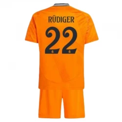 Dětské Antonio Rudiger #22 Fotbalové Dresy Real Madrid 2024-25 Venkovní Dres Komplet