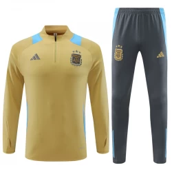 Dětské Argentina Tréninkový Mikina Komplety 2024-25 Gold