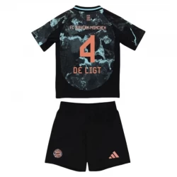 Dětské De Ligt #4 Fotbalové Dresy FC Bayern München 2024-25 Venkovní Dres Komplet