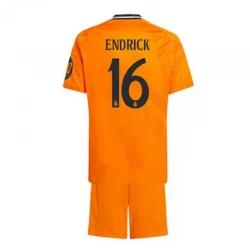 Dětské Endrick #16 Fotbalové Dresy Real Madrid 2024-25 HP Venkovní Dres Komplet