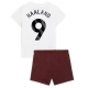 Dětské Erling Haaland #9 Fotbalové Dresy Manchester City 2023-24 Venkovní Dres Komplet