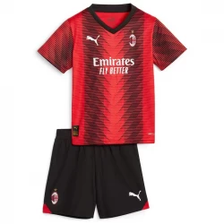 Dětské Fotbalové Dresy AC Milan 2023-24 Domácí Dres Komplet