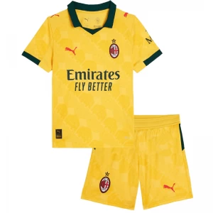 Dětské Fotbalové Dresy AC Milan 2025-26 Třetí Dres Komplet