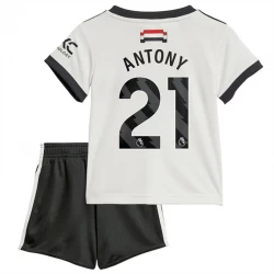 Dětské Fotbalové Dresy Antony #21 Manchester United 2024-25 Alternativní Dres Komplet
