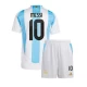 Dětské Fotbalové Dresy Argentina Lionel Messi #10 2024 Domácí Dres Komplet