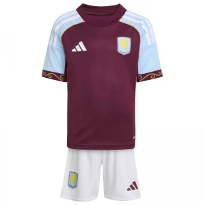 Dětské Fotbalové Dresy Aston Villa 2025-26 Domácí Dres Komplet