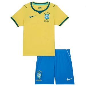 Dětské Fotbalové Dresy Brazílie Mistrovství Světa 2026 Domácí Dres Komplet