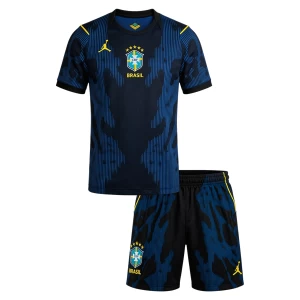 Dětské Fotbalové Dresy Brazílie Mistrovství Světa 2026 Venkovní Dres Komplet