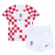 Dětské Fotbalové Dresy Chorvatsko Mistrovství Světa 2022 Domácí Dres Komplet