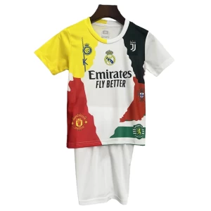 Dětské Fotbalové Dresy Club Mixed Cristiano Ronaldo #7 2025-26 Domácí Dres Komplet