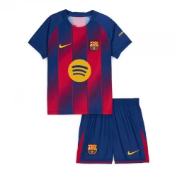Dětské Fotbalové Dresy FC Barcelona 2025-26 Domácí Dres Komplet