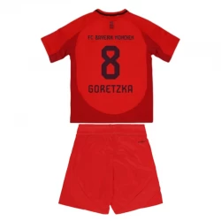 Dětské Fotbalové Dresy FC Bayern München Leon Goretzka #8 2024-25 Domácí Dres Komplet