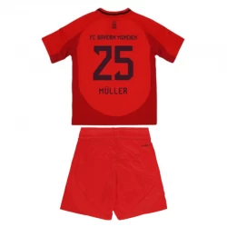 Dětské Fotbalové Dresy FC Bayern München Muller #25 2024-25 Domácí Dres Komplet