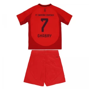 Dětské Fotbalové Dresy FC Bayern München Serge Gnabry #7 2024-25 Domácí Dres Komplet