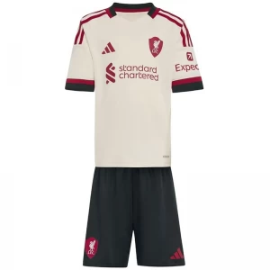 Dětské Fotbalové Dresy Liverpool FC 2025-26 Venkovní Dres Komplet