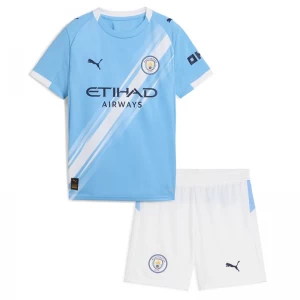 Dětské Fotbalové Dresy Manchester City 2025-26 Domácí Dres Komplet