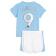 Dětské Fotbalové Dresy Manchester City Erling Haaland #9 2023-24 Domácí Dres Komplet