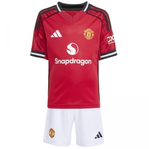 Dětské Fotbalové Dresy Manchester United 2025-26 Domácí Dres Komplet