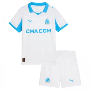 Dětské Fotbalové Dresy Olympique de Marseille 2025-26 Domácí Dres Komplet