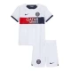 Dětské Kylian Mbappé #7 Fotbalové Dresy Paris Saint-Germain PSG 2023-24 Venkovní Dres Komplet
