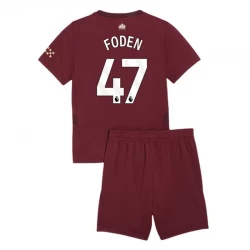 Dětské Fotbalové Dresy Phil Foden #47 Manchester City 2024-25 Alternativní Dres Komplet