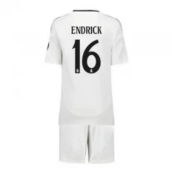 Dětské Fotbalové Dresy Real Madrid Endrick #16 2024-25 HP Domácí Dres Komplet