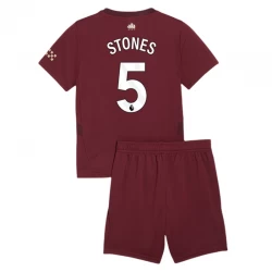 Dětské Fotbalové Dresy Stones #5 Manchester City 2024-25 Alternativní Dres Komplet
