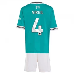 Dětské Fotbalové Dresy Virgil van Dijk #4 Liverpool FC 2025-26 Třetí Dres Komplet