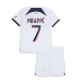 Dětské Kylian Mbappé #7 Fotbalové Dresy Paris Saint-Germain PSG 2023-24 Venkovní Dres Komplet