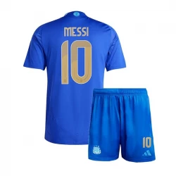 Dětské Lionel Messi #10 Fotbalové Dresy Argentina Copa America 2024 Venkovní Dres Komplet