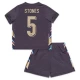 Dětské Stones #5 Fotbalové Dresy Anglie Mistrovství Evropy 2024 Venkovní Dres Komplet