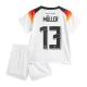 Dětské Thomas Müller #13 Fotbalové Dresy Německo Mistrovství Evropy 2024 Domácí Dres Komplet
