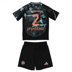 Dětské Upamecano #2 Fotbalové Dresy FC Bayern München 2024-25 Venkovní Dres Komplet