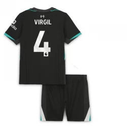 Dětské Virgil van Dijk #4 Fotbalové Dresy Liverpool FC 2024-25 Venkovní Dres Komplet