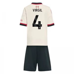 Dětské Virgil van Dijk #4 Fotbalové Dresy Liverpool FC 2025-26 Venkovní Dres Komplet
