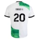 Diogo J. #20 Fotbalové Dresy Liverpool FC 2023-24 Venkovní Dres Mužské
