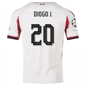 Diogo J. #20 Fotbalové Dresy Liverpool FC 2025-26 Champions League Venkovní Dres Mužské