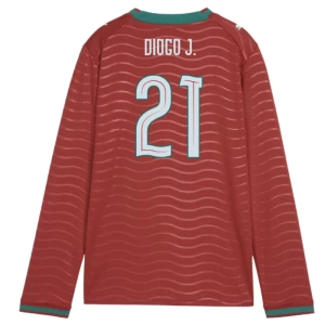 Diogo J. #21 Fotbalové Dresy Portugalsko Mistrovství Světa 2026 Domácí Dres Mužské Dlouhý Rukáv