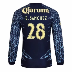 E. SANCHEZ #28 Fotbalové Dresy Club América 2025-26 Venkovní Dres Mužské Dlouhý Rukáv
