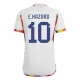 Eden Hazard #10 Fotbalové Dresy Belgie Mistrovství Světa 2022 Venkovní Dres Mužské