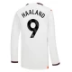 Erling Haaland #9 Fotbalové Dresy Manchester City 2023-24 Venkovní Dres Mužské Dlouhý Rukáv