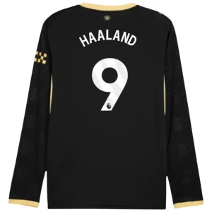 Erling Haaland #9 Fotbalové Dresy Manchester City 2026-27 Venkovní Dres Mužské Dlouhý Rukáv