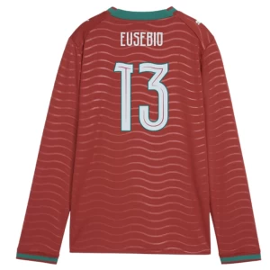 Eusebio #13 Fotbalové Dresy Portugalsko Mistrovství Světa 2026 Domácí Dres Mužské Dlouhý Rukáv