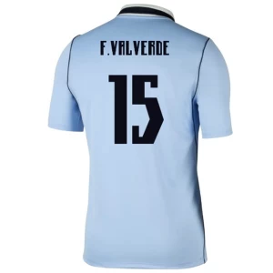 F. Valverde #15 Fotbalové Dresy Uruguay Mistrovství Světa 2026 Domácí Dres Mužské