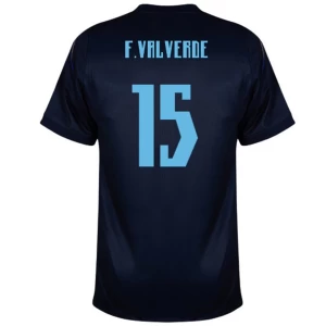 F. Valverde #15 Fotbalové Dresy Uruguay Mistrovství Světa 2026 Venkovní Dres Mužské