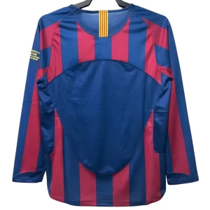 FC Barcelona Champions League Final Retro Dres 2005-06 Domácí Mužské Dlouhý Rukáv