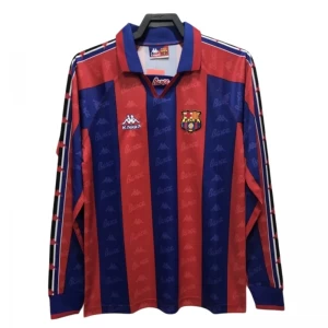 FC Barcelona Retro Dres 1996-97 Domácí Mužské Dlouhý Rukáv