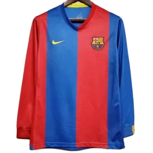 FC Barcelona Retro Dres 2006-07 Domácí Mužské Dlouhý Rukáv