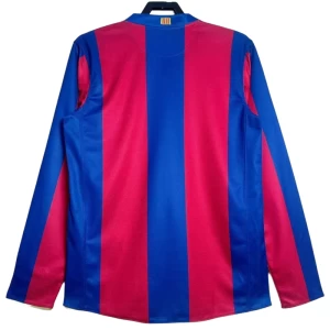 FC Barcelona Retro Dres 2007-08 Domácí Mužské Dlouhý Rukáv